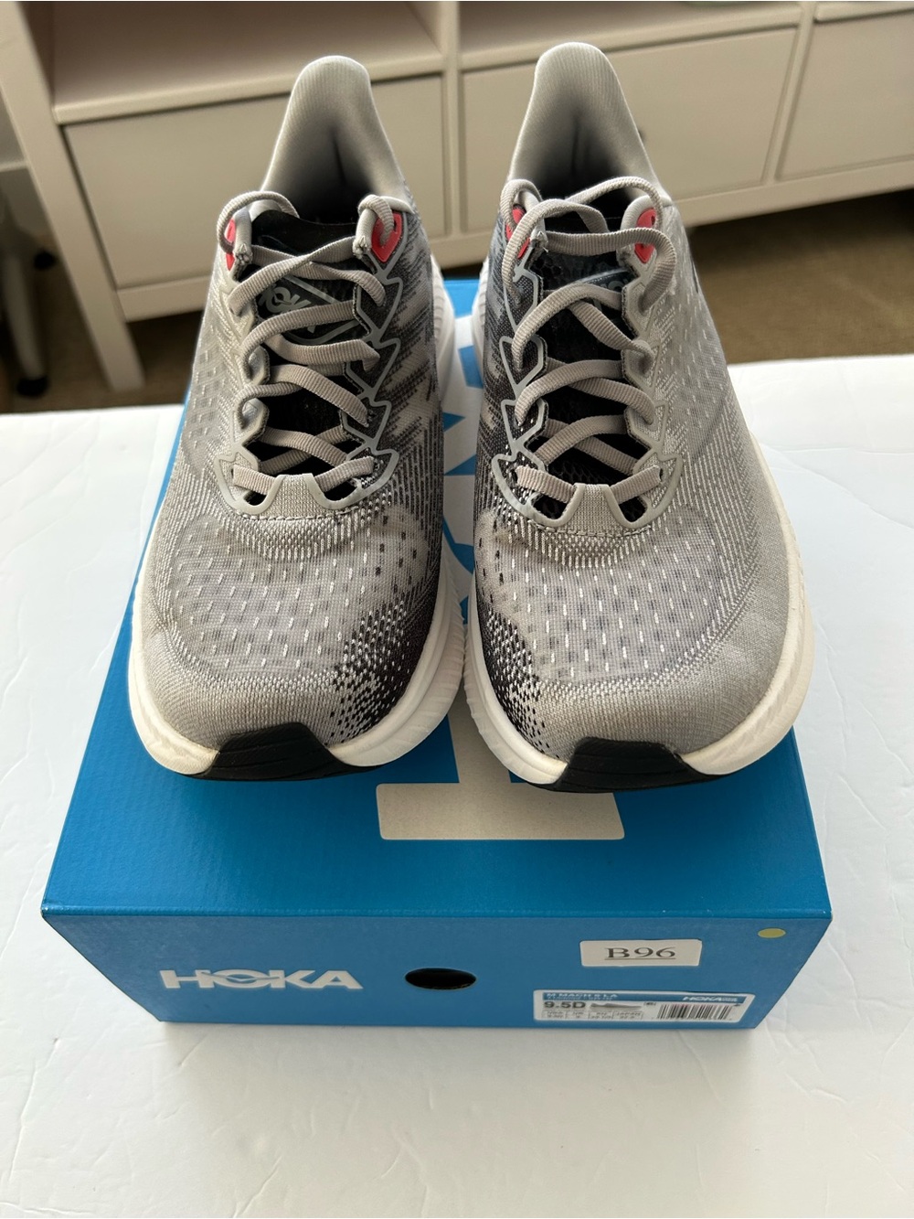 Hoka One One Mach 6 LA Stellar Grey Men’s Running Shoes Size 9.5 D